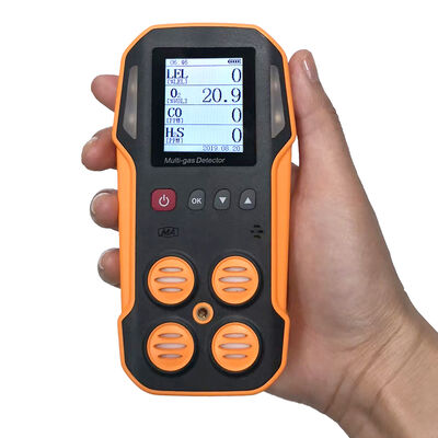 Хорошая цена. Индустриальный портативный детектор многогазов: высокая точность с помощью инфракрасных/каталитических датчиков, интеллектуальная сигнализация и сертификация безопасности онлайн