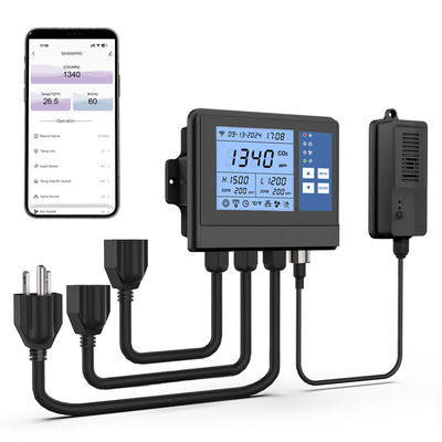 Good price GZAIR WIFI Контроллер тепличного климата Сенсор CO2 240VAC онлайн