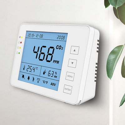 Хорошая цена. HVAC NDIR Внутренний CO2 Tvoc Монитор качества воздуха Измеритель LCD дисплей онлайн