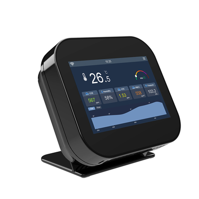 IP21 Оценка CO2 Wifi Умный монитор качества воздуха Бесшовный высокая точность