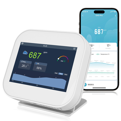 Good price Монитор качества воздуха в помещениях с содержанием CO2 320x480 TFT Двойной датчик NDIR 5V онлайн