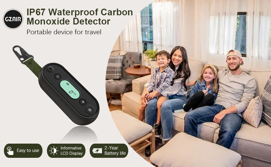 Водонепроницаемый морской детектор угарного газа (CO) | 12 В постоянного тока, звуковой сигнал 100 дБ и светодиодное оповещение, сертифицирован UL 2034 | Портативный сигнализатор CO с электрохимическим датчиком и настраиваемым порогом для лодки/автодома