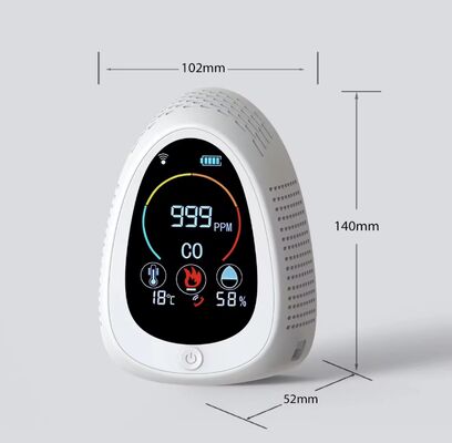 Хорошая цена. GZAIR Smart CO Detector with Remote Monitoring - Tuya APP Sync, 0-1000PPM CO Range онлайн