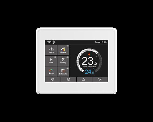Хорошая цена. Falcon hp Multi-Protocol Smart Thermostat - Zigbee/Tuya/LoRaWAN/Modbus, 4-дюймовый сенсорный экран, дистанционное управление для 3H/2C HVAC онлайн
