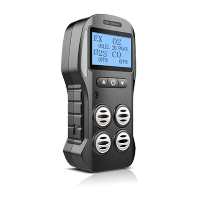 Хорошая цена. Портативный ручной 4-газовый детектор, мультигазовый монитор с ЖК-дисплеем для обнаружения горючих газов онлайн