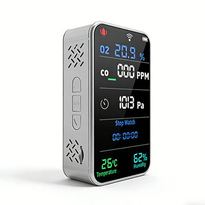 Хорошая цена. Умный 7-в-1 WiFi детектор газа, O2 CO с температурой, влажностью и давлением, легкий вес 181 г онлайн