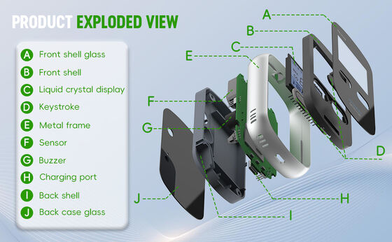 Хорошая цена. Профессиональный домашний монитор угарного газа - цифровой детектор утечки угарного газа с визуальной/звуковой сигнализацией - Защитите свою семью от безмолвных убийц онлайн